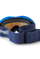 Bling2o Royal Blue w/Lime Spikes Snow Goggle