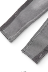 Boboli Grey Stretch Denim Pants w/Sequin Stripe