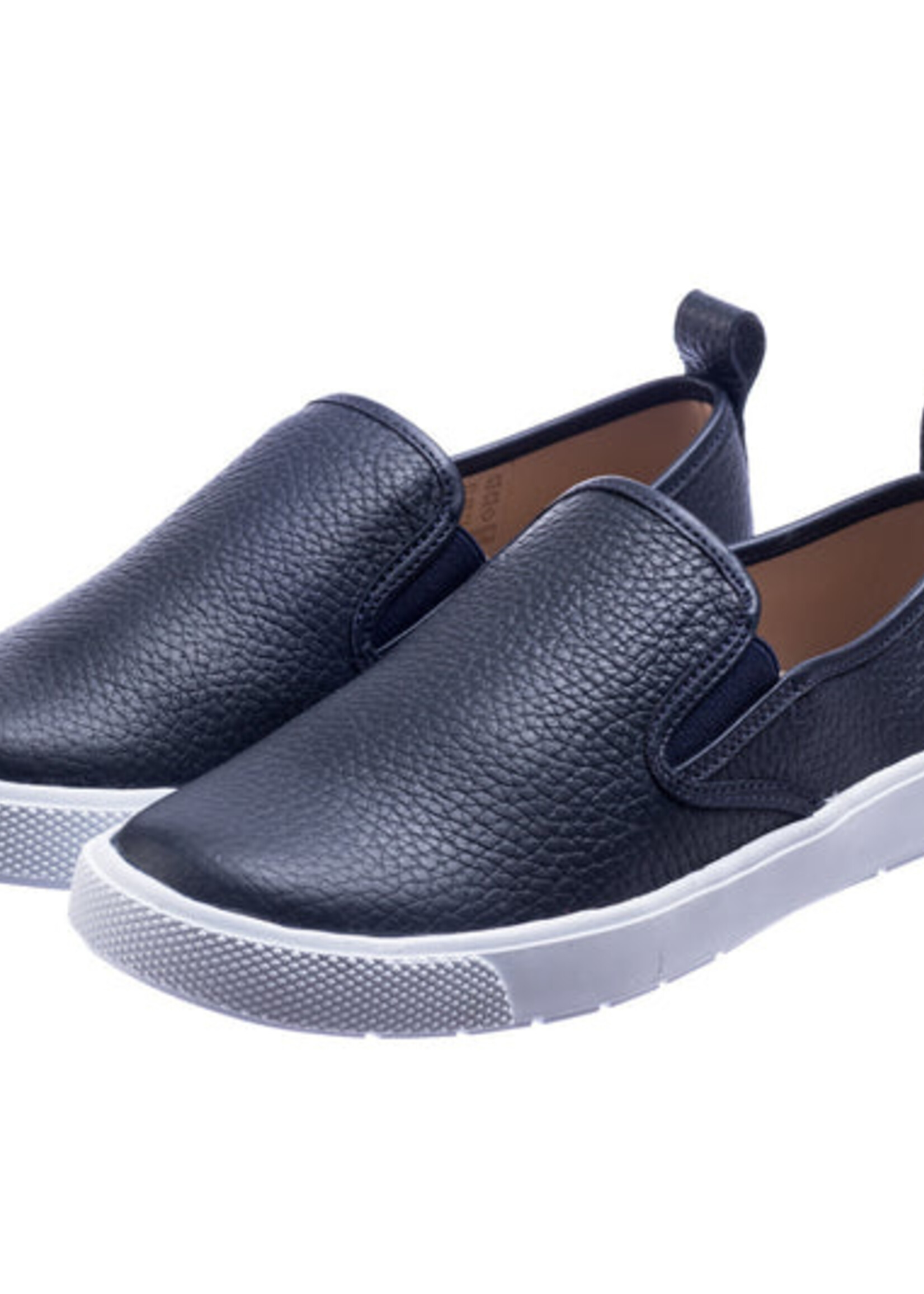 Elephantito Classic Slip on Luxe Sneaker Textured Blue