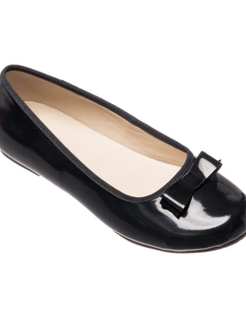 Elephantito Camille Flats Black Patent Leather