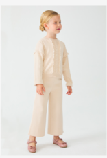 Abel & Lula Almond Long Knit Pant Set