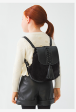 Mayoral Black Fur Backpack