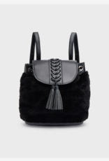 Mayoral Black Fur Backpack