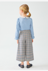 Abel & Lula Blue Plaid Culotte