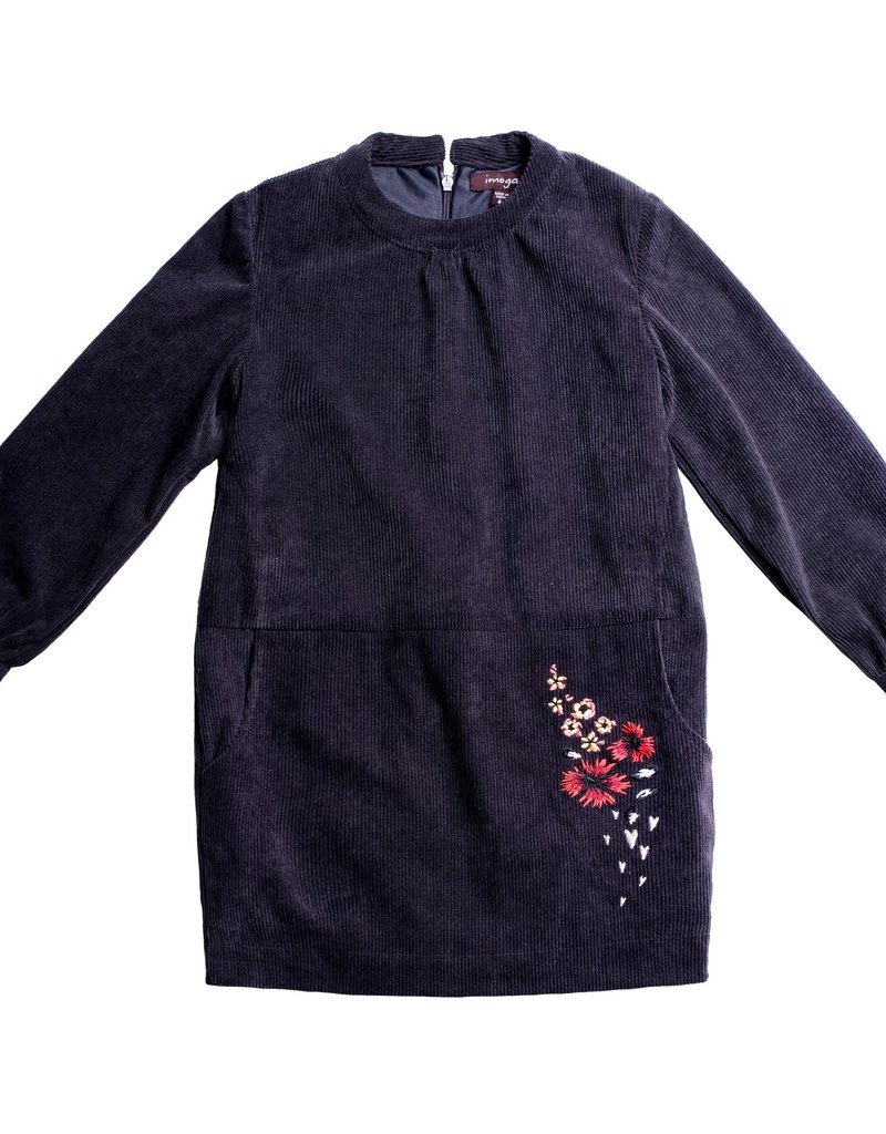 Marlow Slate Corduroy Dress