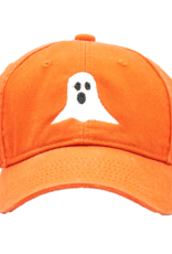 Harding Lane Baseball Cap Persimmon Orange w/Ghost