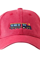 Harding Lane Baseball Cap  Weathered Red w/Train