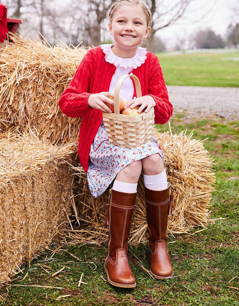 Little English Classic Cashmere Blend Cardigan Red