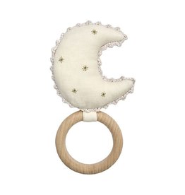 Cotton Moon Ring Rattle