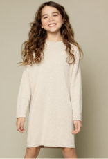 miles the label Heather Oatmeal Knit Sweater Dress