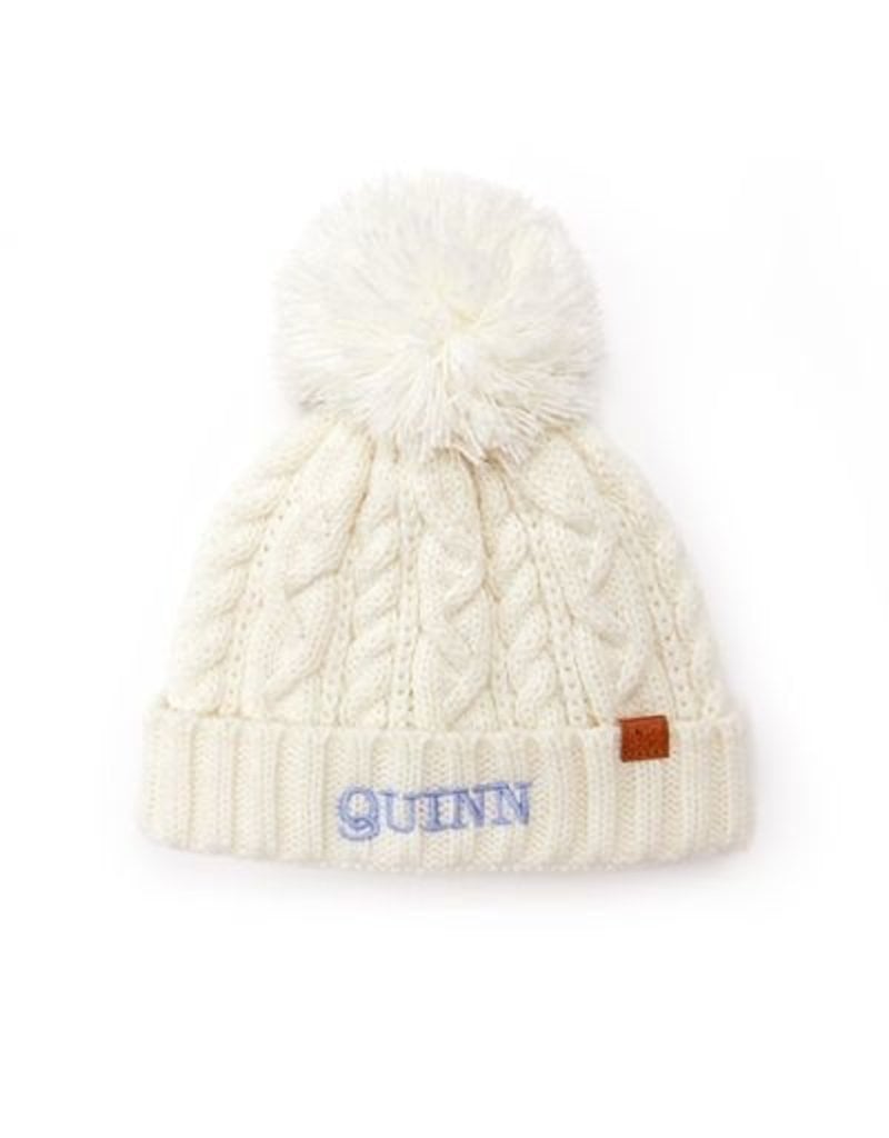 Classic Cable Knit Hat in Winter White