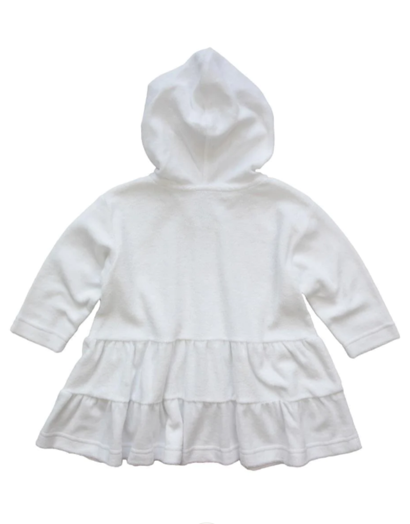 Florence Eiseman Hooded Coverup w/Tiers White