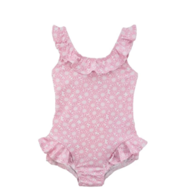 Florence Eiseman SALE Floral Print Swimsuit Pink/White