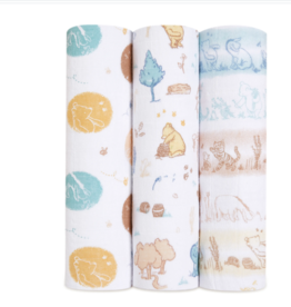 Aden and Anais Winnie in the Woods Swaddles 3 Pack