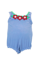 Florence Eiseman Infant Stripe Seersucker Swimsuit w/Flower