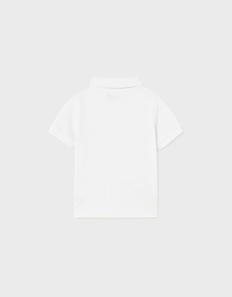 Mayoral Basic White S/S Polo