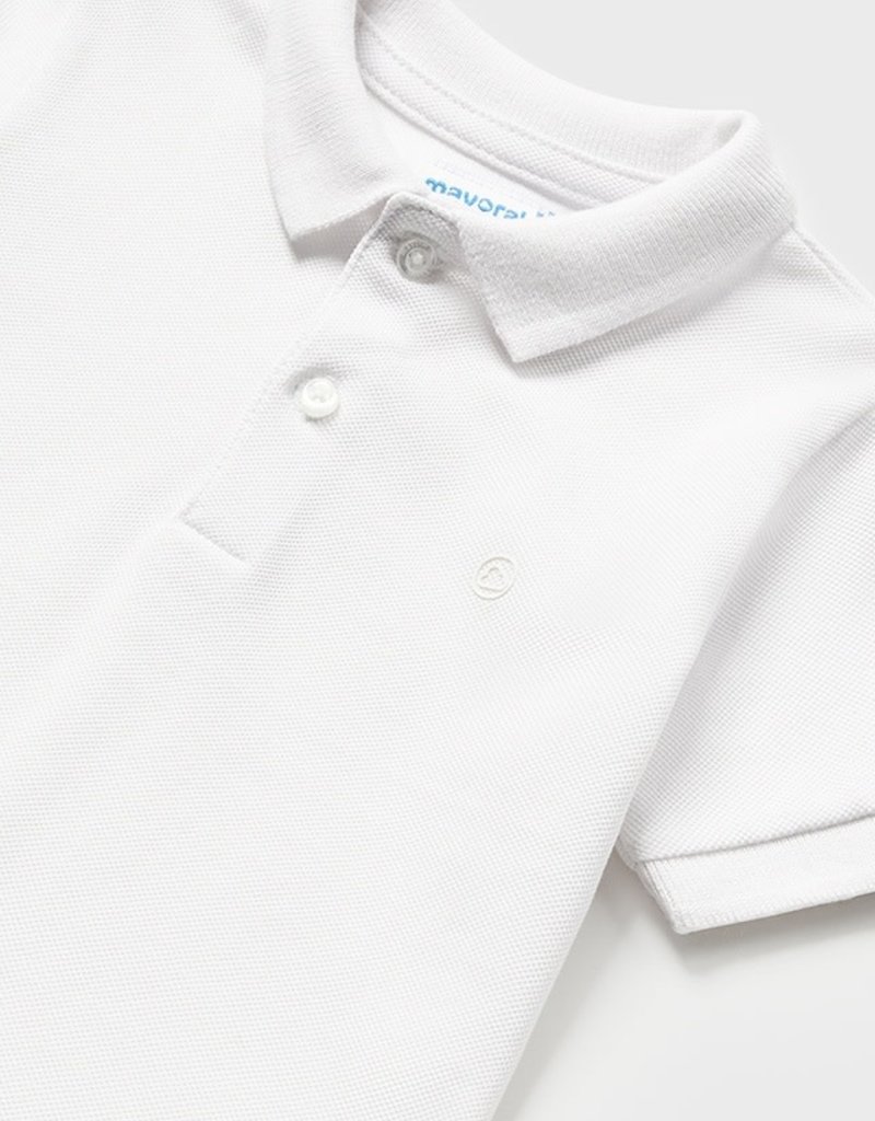 Mayoral Basic White S/S Polo