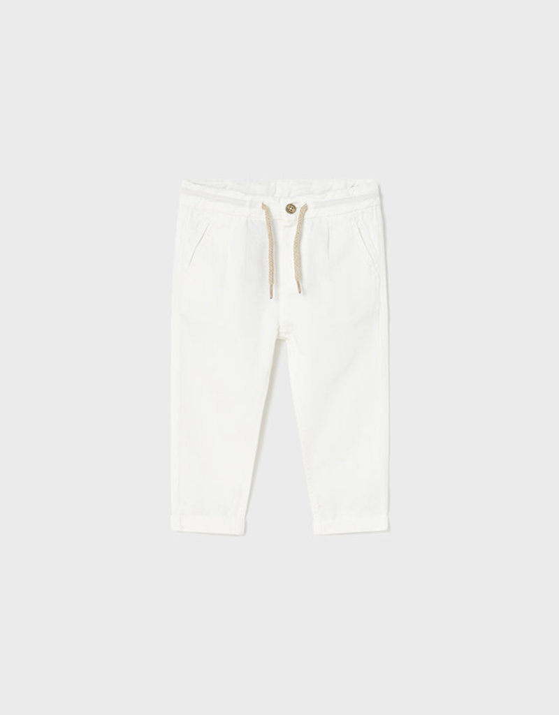 Mayoral Cream Linen Relax Pant