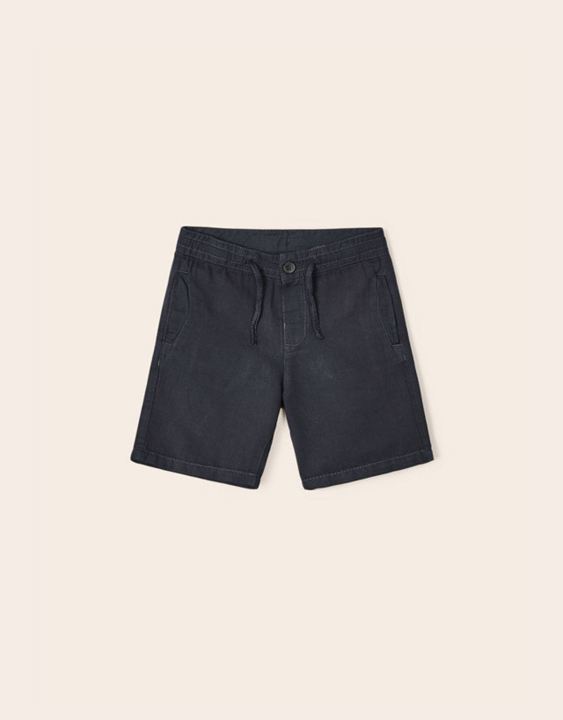 Mayoral Black Linen Shorts