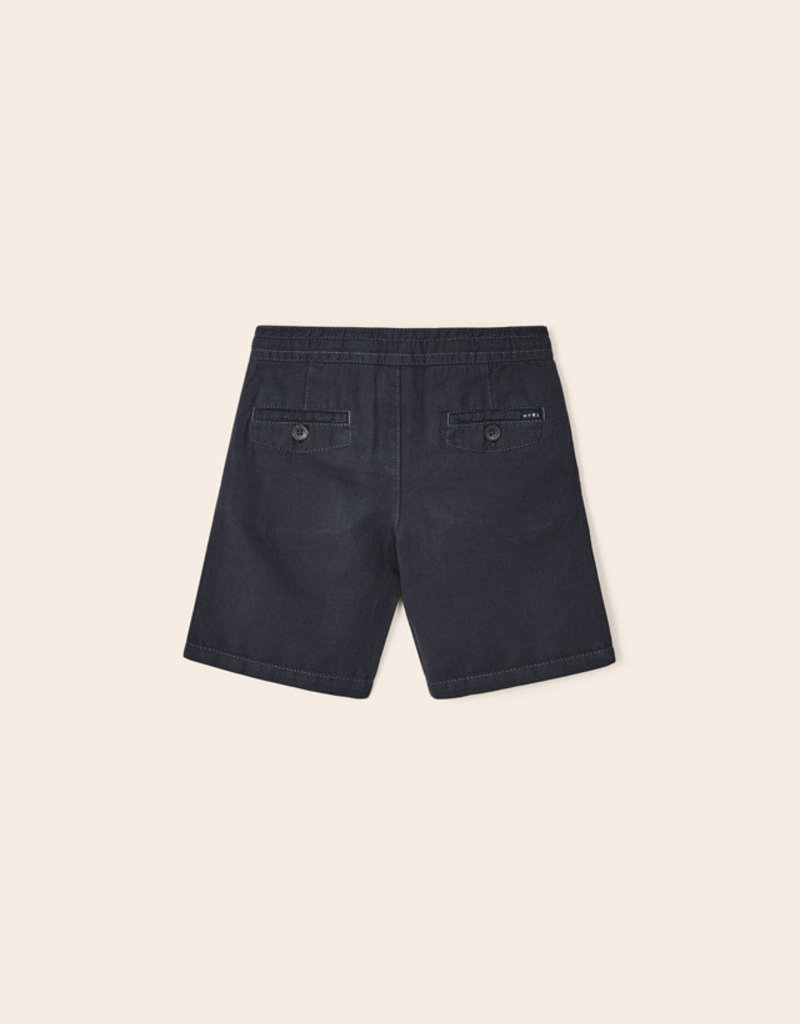 Mayoral Black Linen Shorts