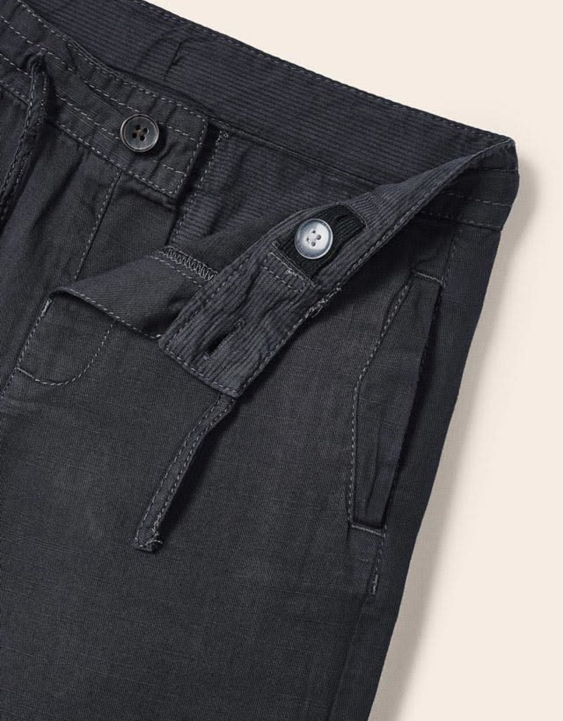 Mayoral Black Linen Shorts