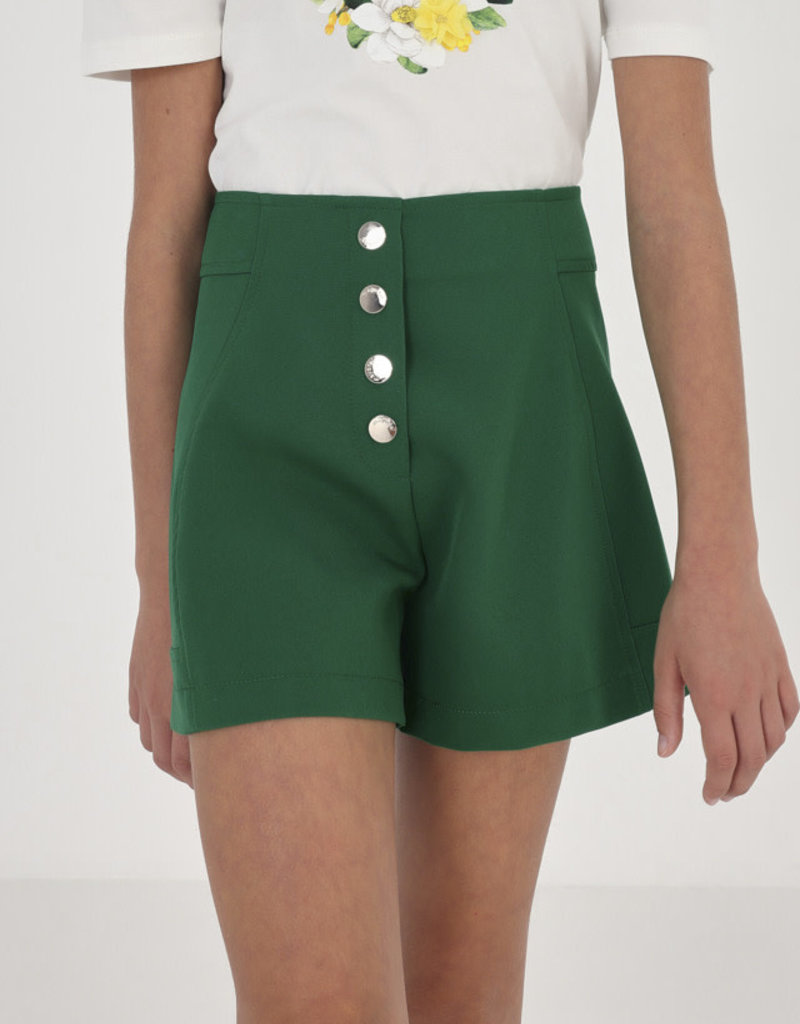 Mayoral Emerald Crepe Shorts