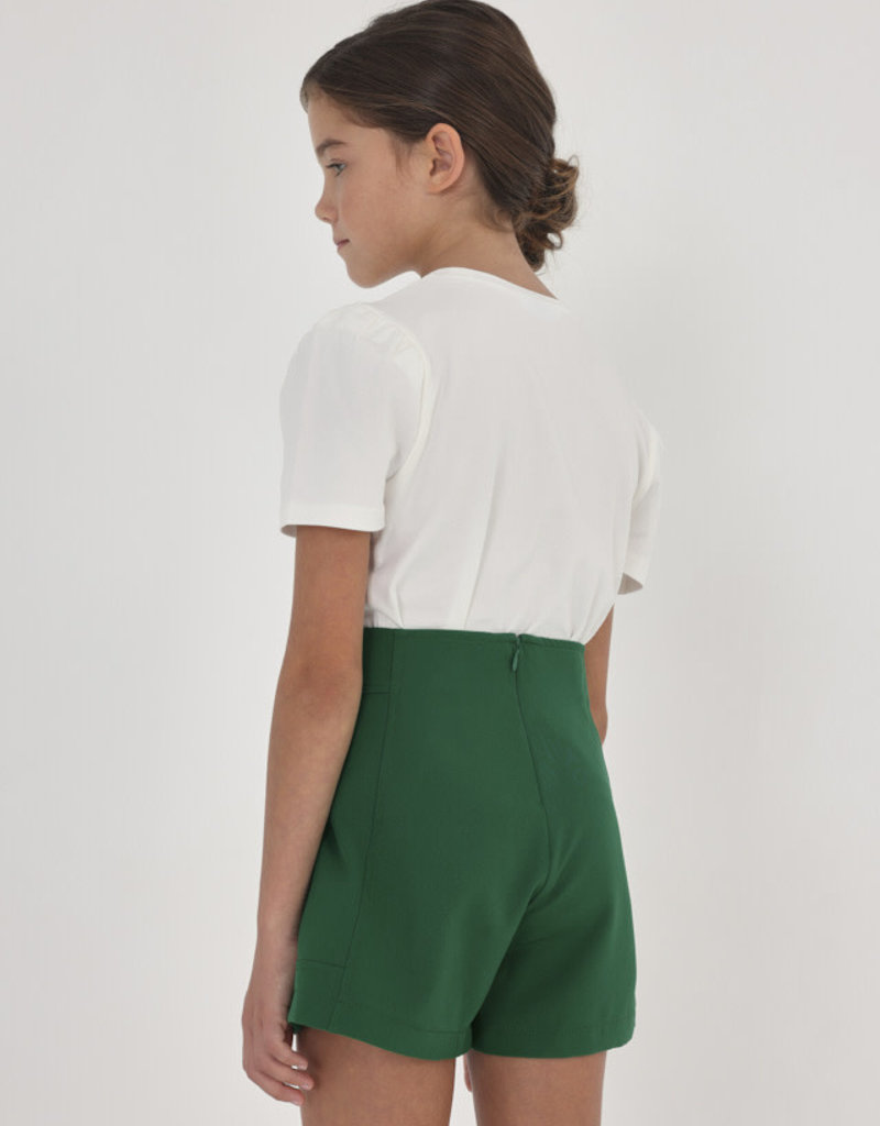 Mayoral Emerald Crepe Shorts