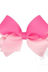 Wee Ones Med Ombre Bow Hot Pink