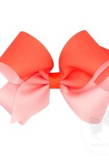 Wee Ones Med Ombre Bow Coral