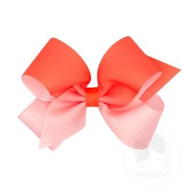 Wee Ones Bow Med Ombre Coral