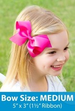 Wee Ones Med Ombre Bow Hot Pink
