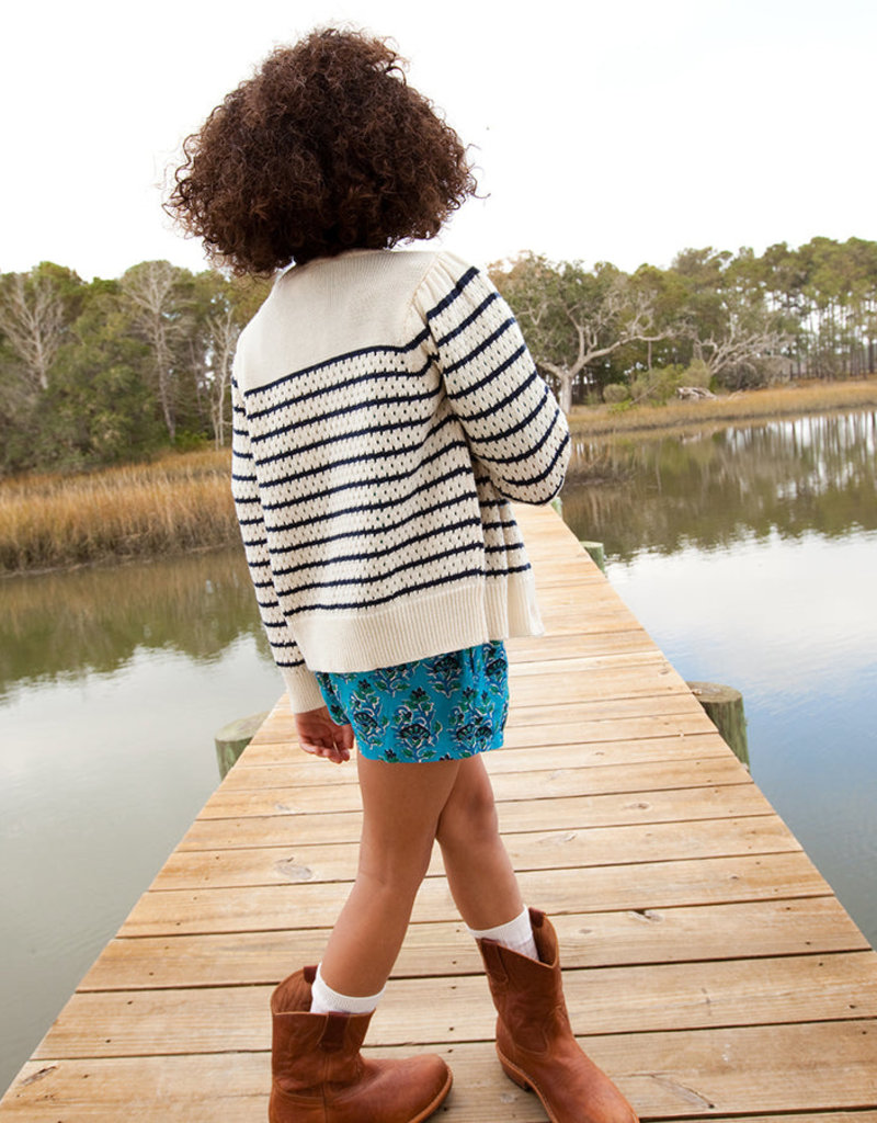 Pink Chicken Constance Sweater Navy Stripe