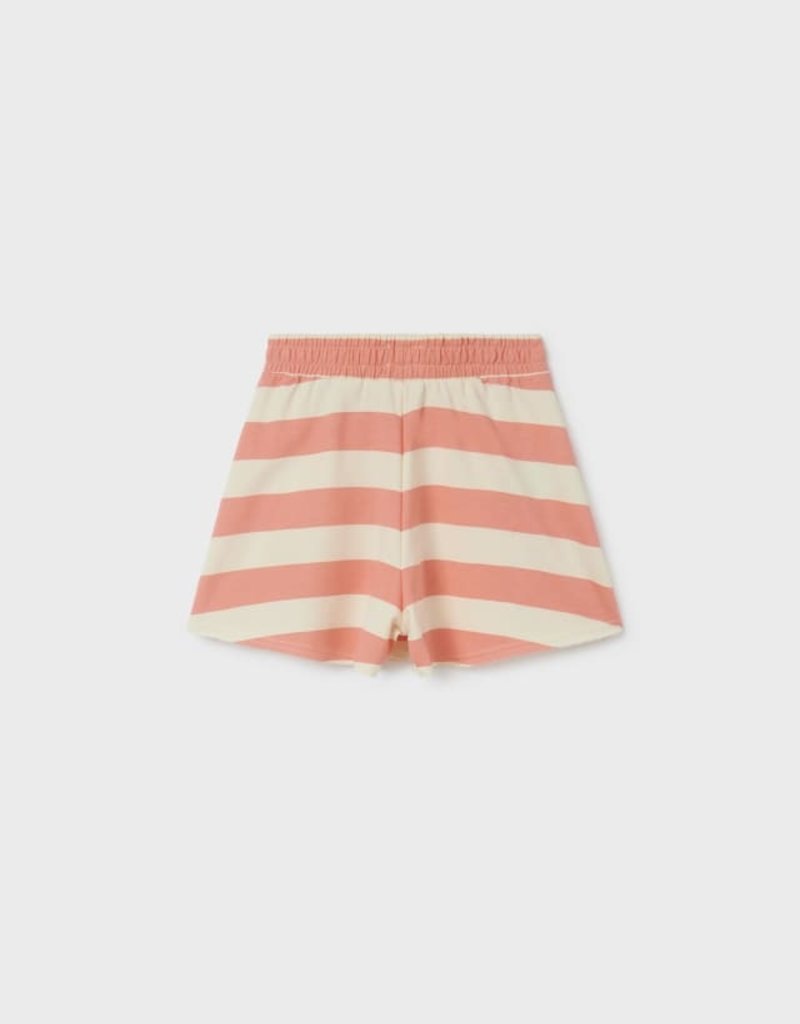 Mayoral Coral Stripe Shorts