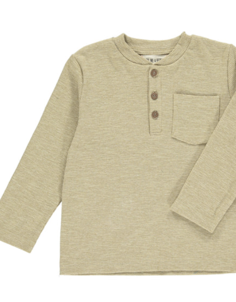 Me & Henry DODGER Henley Beige Ribbed