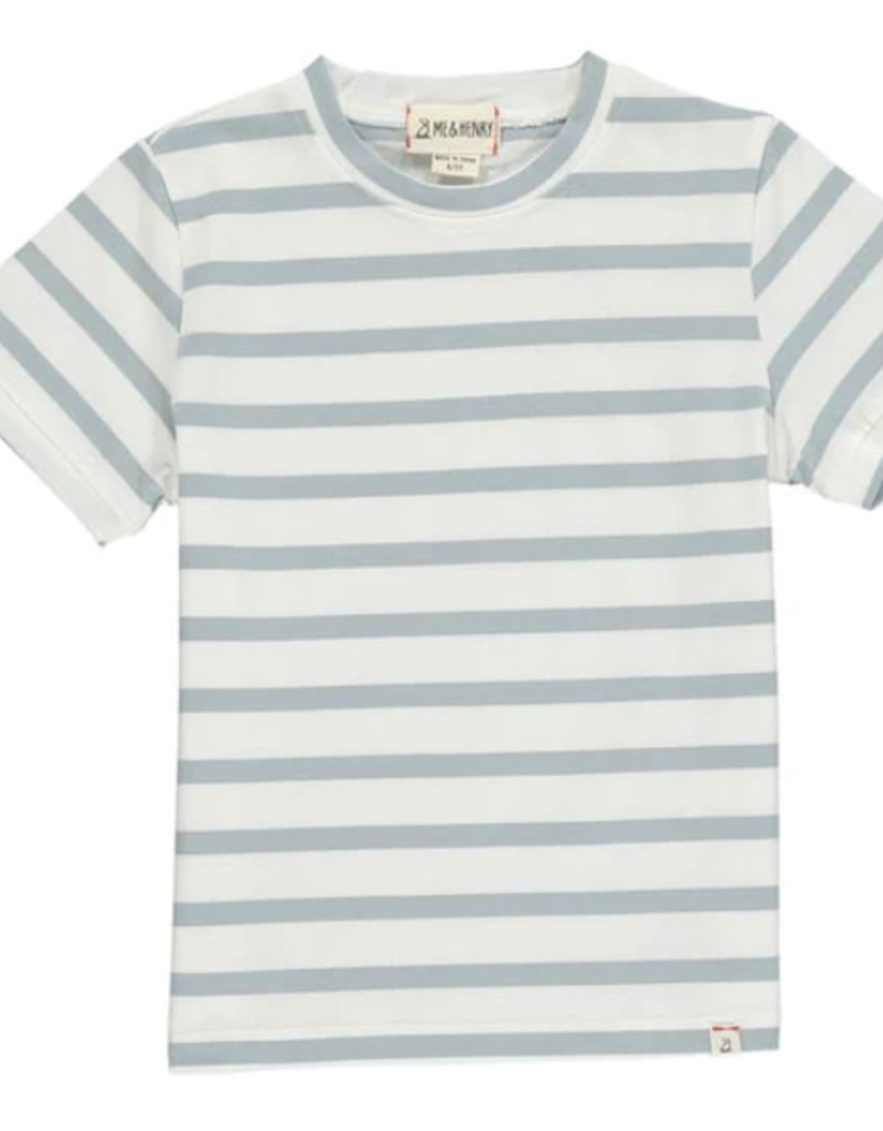 Me & Henry Camber Tee Grey/White Stripe