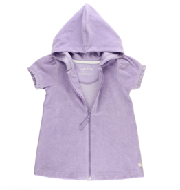 Ruffle Butts Lavender Terry Full Zip Cover Up