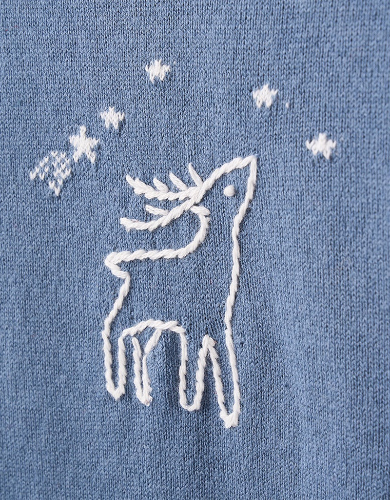Elegant Baby Blue Magic Sky Deer Jumpsuit