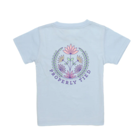 Properly Tied SALE Floral S/S Tee Periwinkle