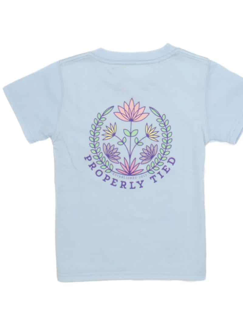Properly Tied Floral S/S Tee Periwinkle