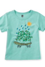 Tea Collection Chia Turtle Baby Graphic Tee Cascade