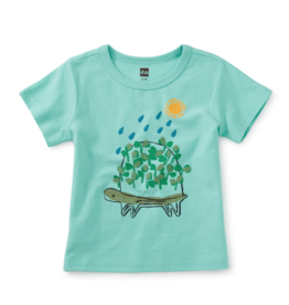 Tea Collection SALE Chia Turtle Baby Graphic Tee Cascade