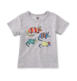 Tea Collection SALE Armadillo Baby Graphic Tee Med Heather Grey