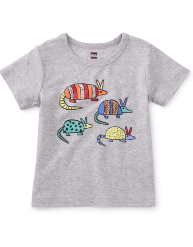 Tea Collection Armadillo Baby Graphic Tee Med Heather Grey