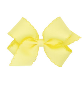 Wee Ones Med Bow w/Moonstitch Yellow