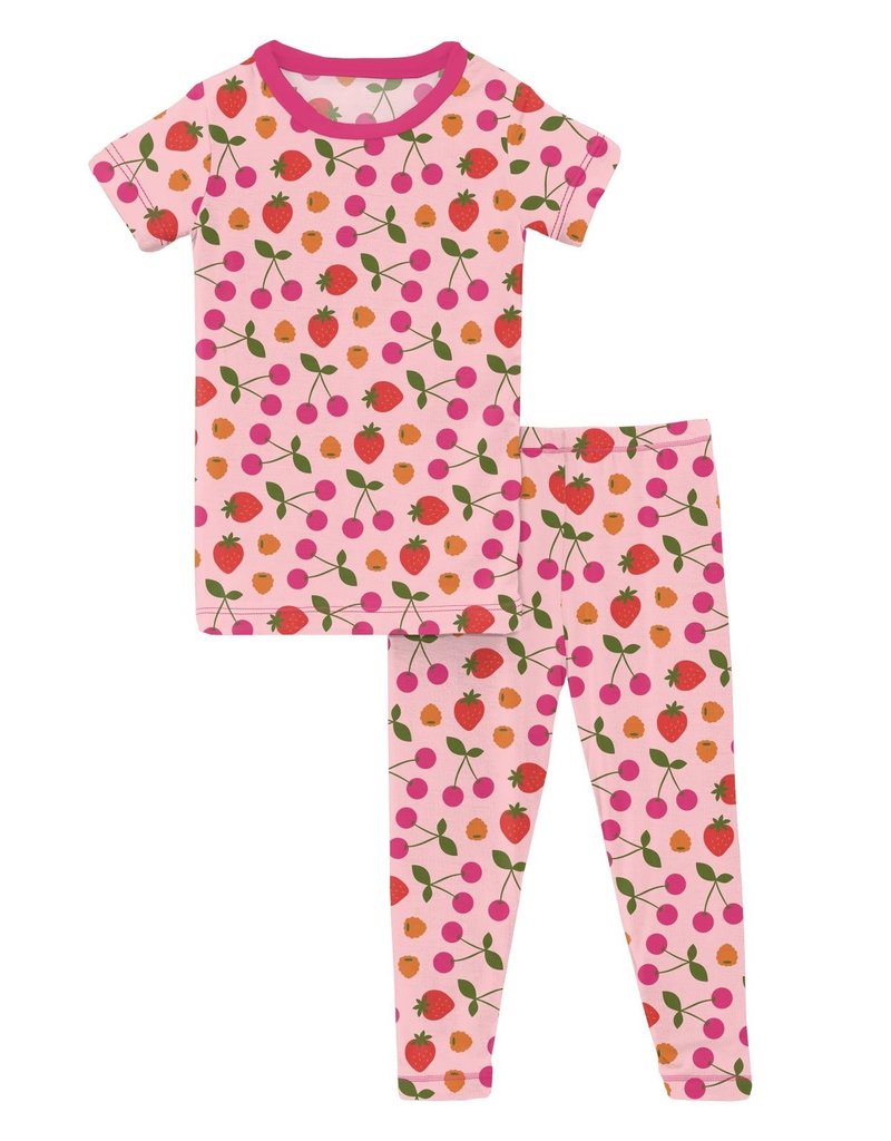 Print S/S PJ Set Lotus Berries