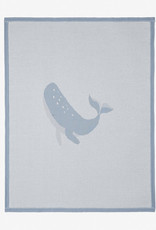 Elegant Baby Blue Whale Blanket