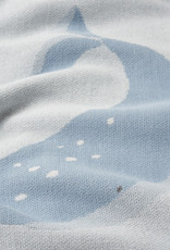 Elegant Baby Blue Whale Blanket