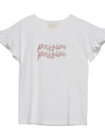 SALE CREAMIE S/S WHITE T-SHIRT "PASSION"