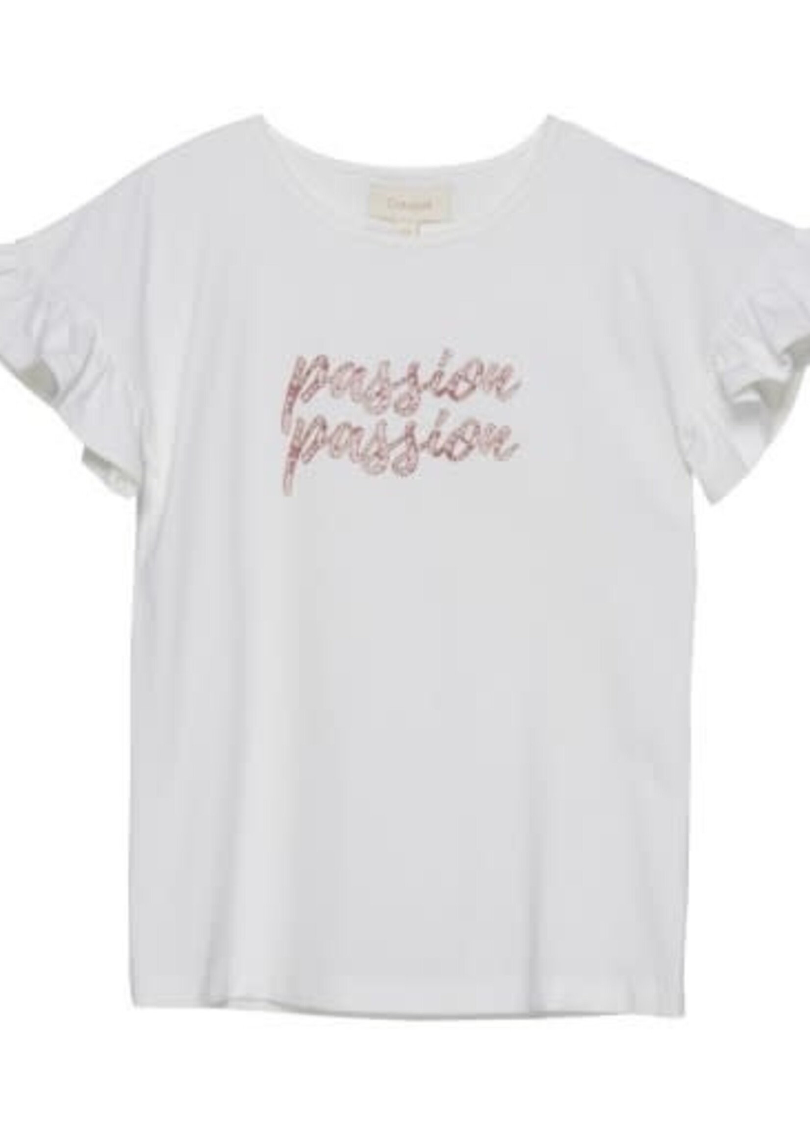 S/S WHITE T-SHIRT "PASSION"