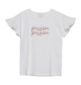 SALE CREAMIE S/S WHITE T-SHIRT "PASSION"